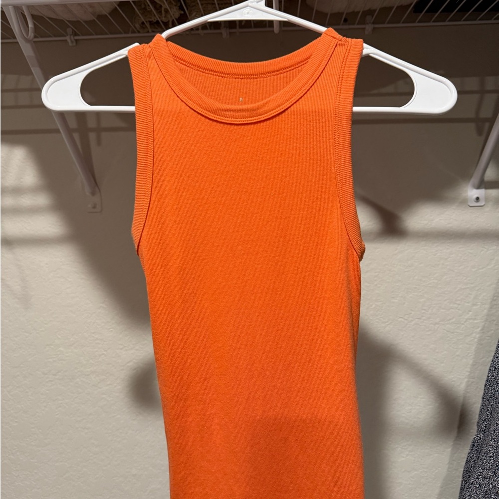 Orange Sleeveless Women's Top